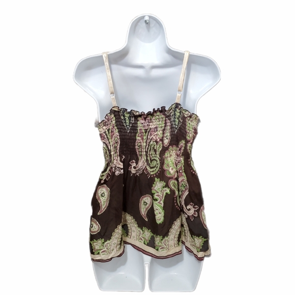 etc. by Lazy Daisy Babydoll Boho Cami Large - Picture 3 of 6